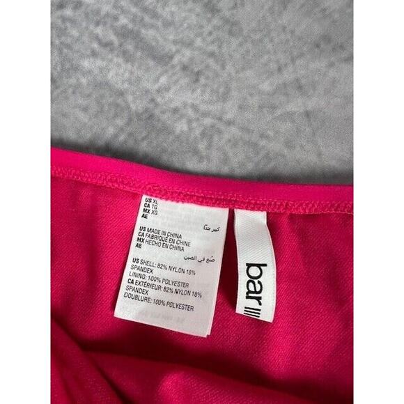 Bar III Shirred High-Rise Bikini Bottoms Ruby Size XL 2044 - Picture 4 of 5